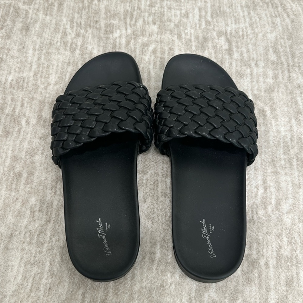 Black Slide Sandals